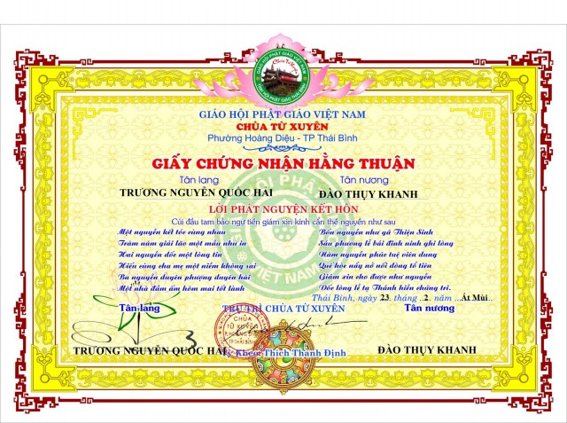 Lễ hằng thuận đầu tiên tại Sơn La