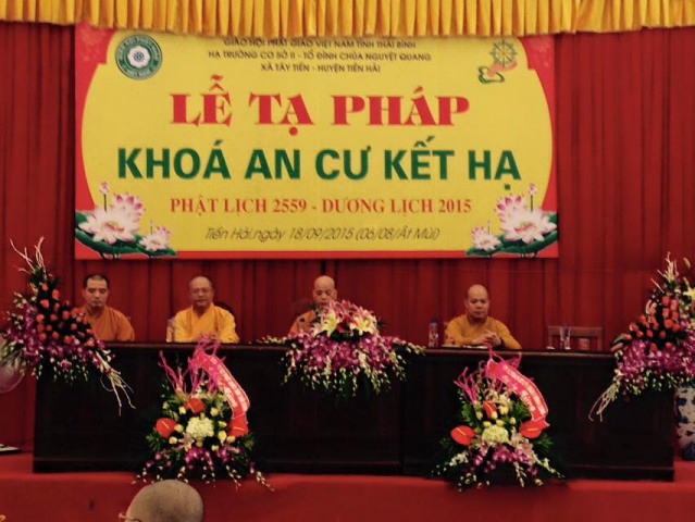 Thái Bình: Trường hạ Nguyệt Quang tổ chức tạ pháp an cư kiết hạ