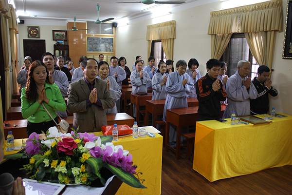 Hà Nội: Khai giảng lớp giáo lý cho cư sĩ, Phật tử tại chùa Tăng Phúc
