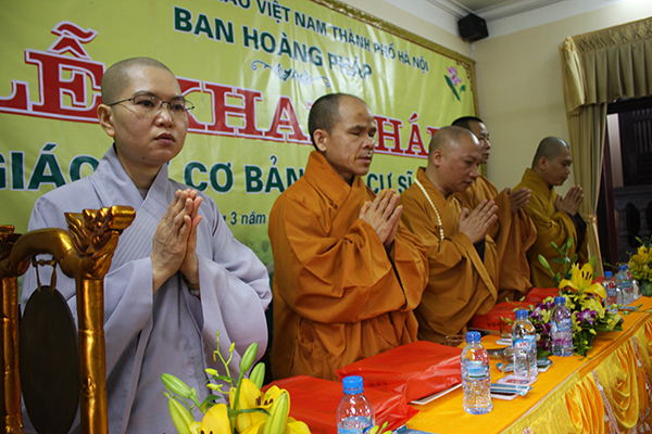 Hà Nội: Khai giảng lớp giáo lý cho cư sĩ, Phật tử tại chùa Tăng Phúc