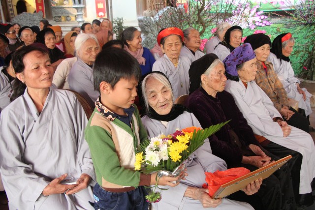 Thái Bình: Chùa Từ Vân tổ chức lễ mừng thọ