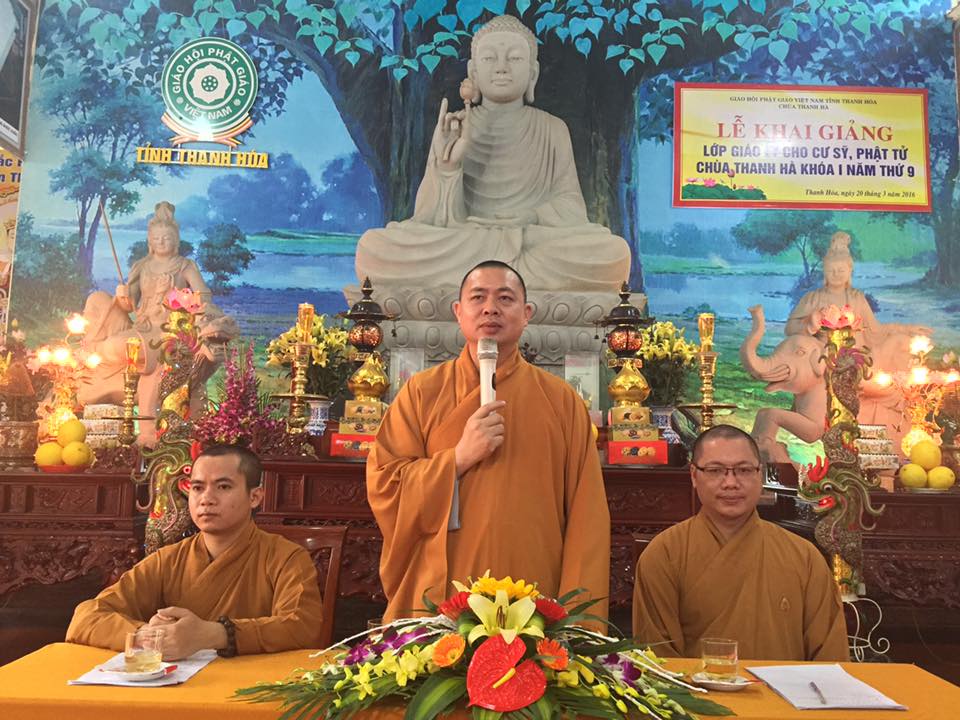 Thanh Hóa: Khai giảng lớp giáo lý dành cho cư sỹ Phật tử khóa thứ I năm thứ chín tại chùa Thanh Hà