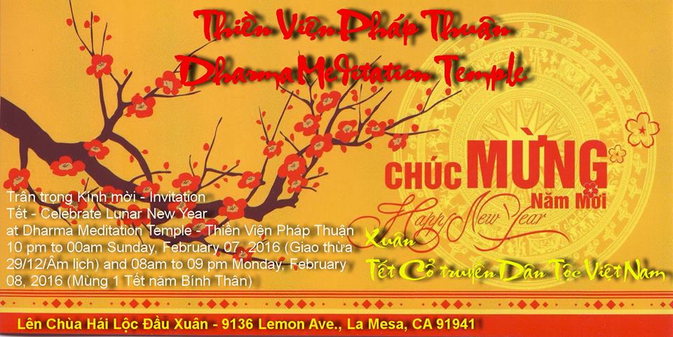 Xuân Trong Cửa Thiền - Những Ngày Xuân - Tết Bính Thân tại Thiền Viện Pháp Thuận San Diego, California