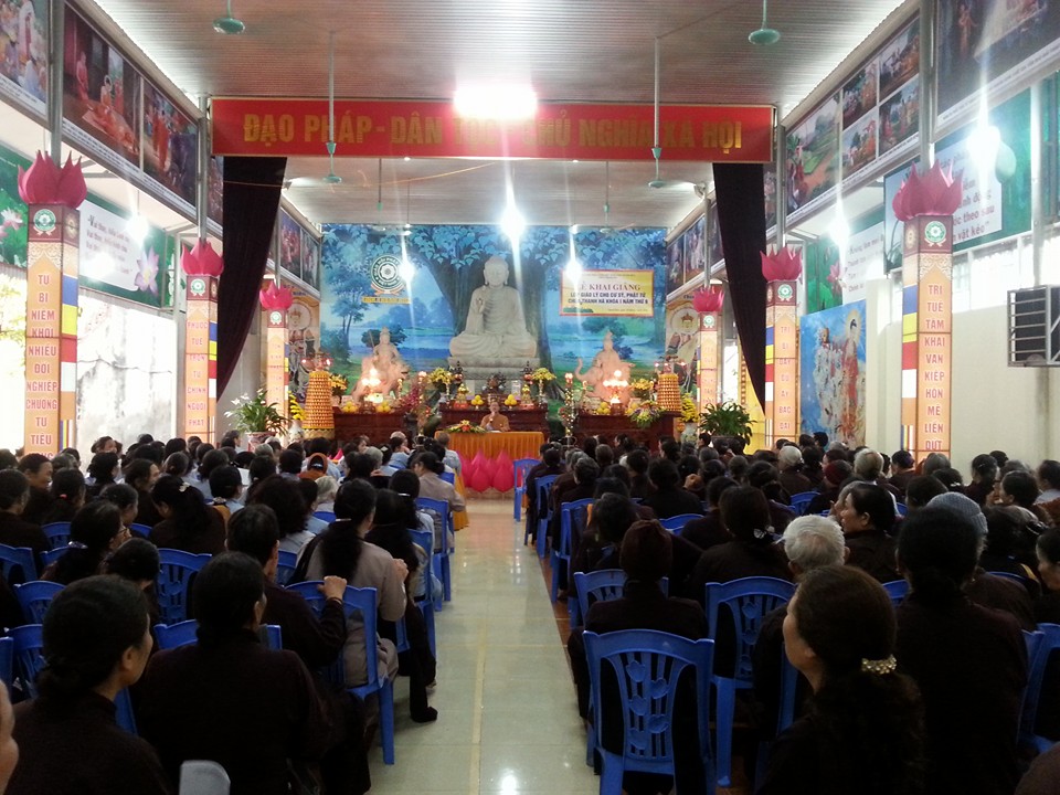 Thanh Hóa: Khai giảng lớp giáo lý dành cho cư sỹ Phật tử khóa thứ I năm thứ chín tại chùa Thanh Hà