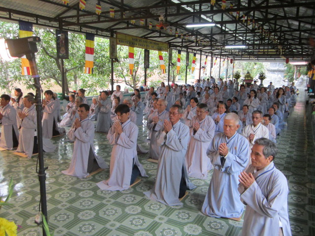 Khánh Hòa: Chùa Sắc tứ Minh Thiện khai khóa tu niệm Phật đầu năm Bính Thân