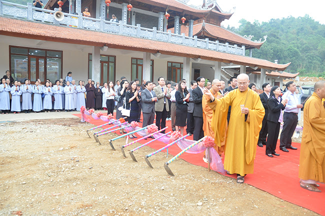 Lạng Sơn: Lễ khởi công động thổ xây dựng giai đoạn II chùa Tân Thanh