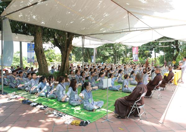 Thái Nguyên: Chùa Huống Thượng tổ chức khoá tu “Tâm khai trí sáng”