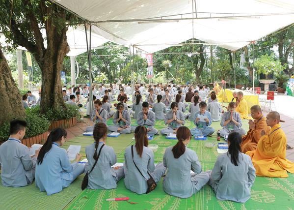 Thái Nguyên: Chùa Huống Thượng tổ chức khoá tu “Tâm khai trí sáng”