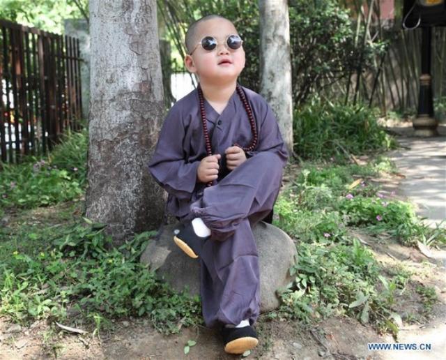Trung Quốc: Chùm ảnh 50 Tiểu Hòa thượng tham gia cuộc thi bé đáng yêu