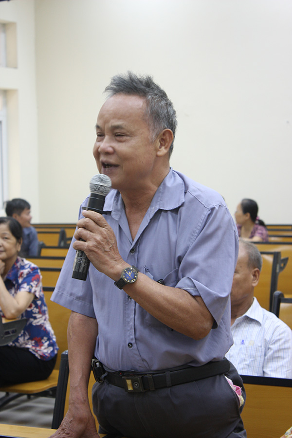 Hà Nội: Sư cô Thích Đồng Hoà thuyết giảng tại UBND phường Thượng Thanh.
