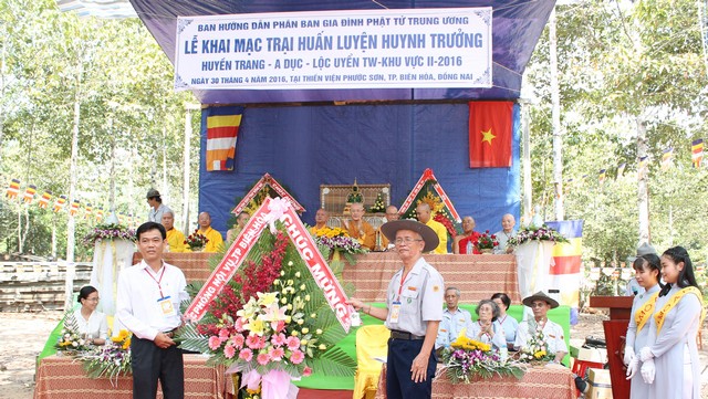 Đồng Nai: Khai mạc trại huấn luyện  Huynh trưởng Gia đình Phật tử miền Đông - miền Tây Nam bộ