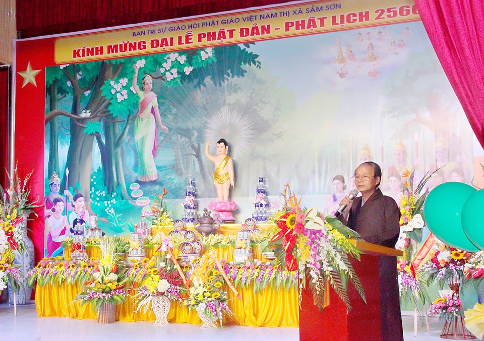 Sầm Sơn: Ban Trị sự GHPGVN Thị xã Sầm Sơn tổ chức Đại Lễ Phật Đản PL.2560 - DL.2016