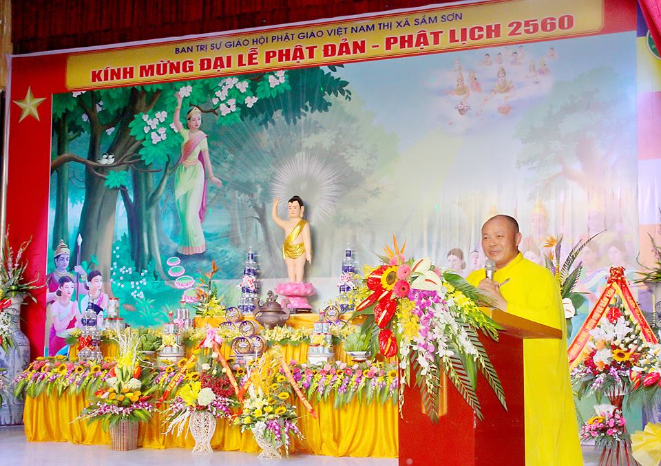 Sầm Sơn: Ban Trị sự GHPGVN Thị xã Sầm Sơn tổ chức Đại Lễ Phật Đản PL.2560 - DL.2016