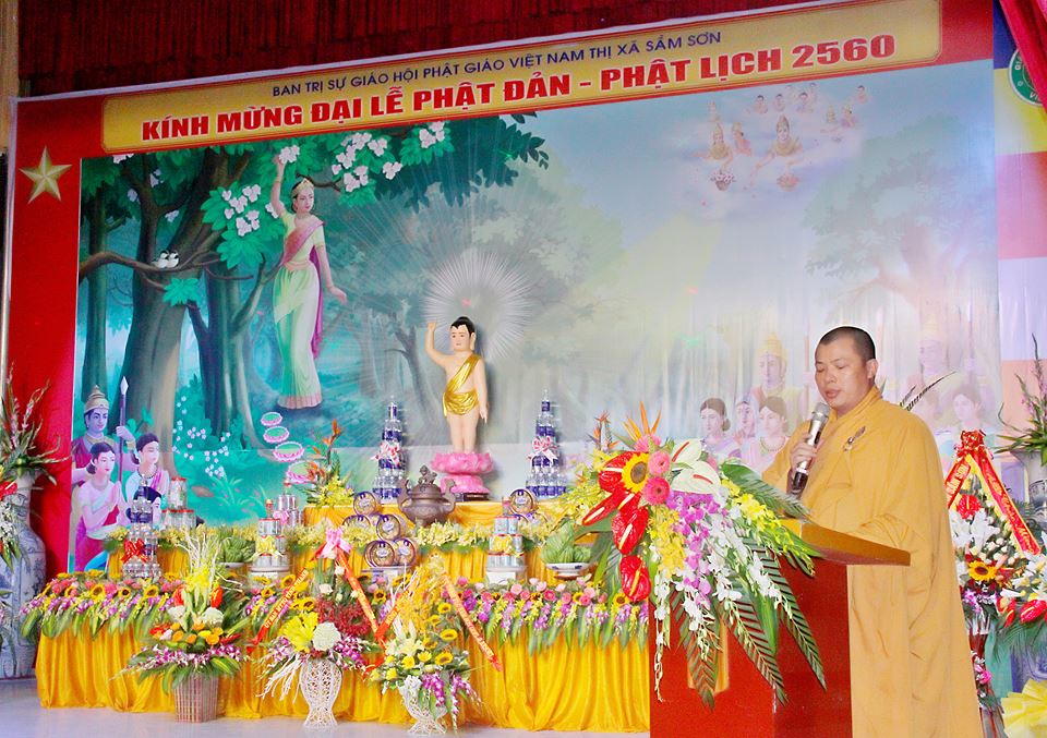 Sầm Sơn: Ban Trị sự GHPGVN Thị xã Sầm Sơn tổ chức Đại Lễ Phật Đản PL.2560 - DL.2016
