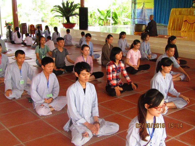 Thái Bình: Khóa tu nhân dịp nghỉ lễ tại chùa Văn Môn