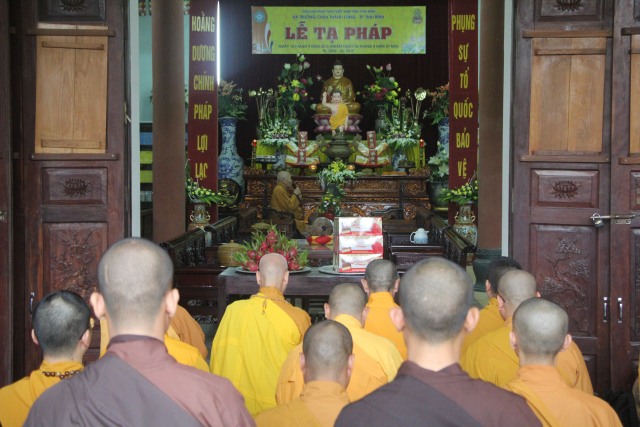 Thái Bình: Trường hạ Thánh Long tạ pháp an cư kiết hạ