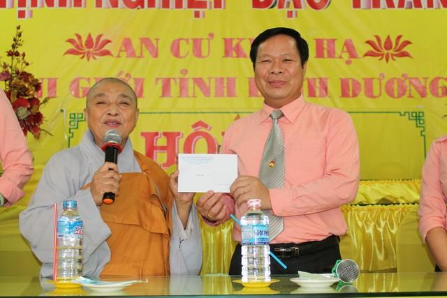 Ban tôn giáo tỉnh Bình Dương thăm trường hạ Tây Thiên- Hội Khánh