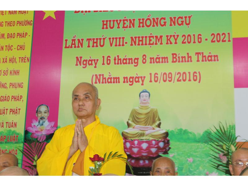 Đồng Tháp: Đại hội đại biểu Phật giáo Huyện Hồng Ngự