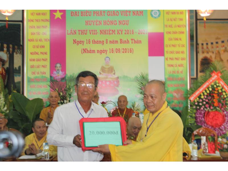 Đồng Tháp: Đại hội đại biểu Phật giáo Huyện Hồng Ngự