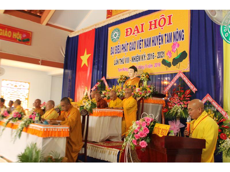 Đồng Tháp: Đại hội đại biểu Phật giáo Huyện Tam Nông