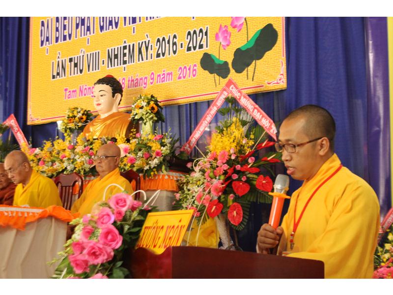 Đồng Tháp: Đại hội đại biểu Phật giáo Huyện Tam Nông