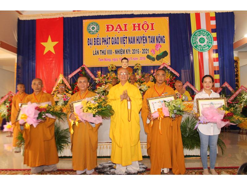 Đồng Tháp: Đại hội đại biểu Phật giáo Huyện Tam Nông