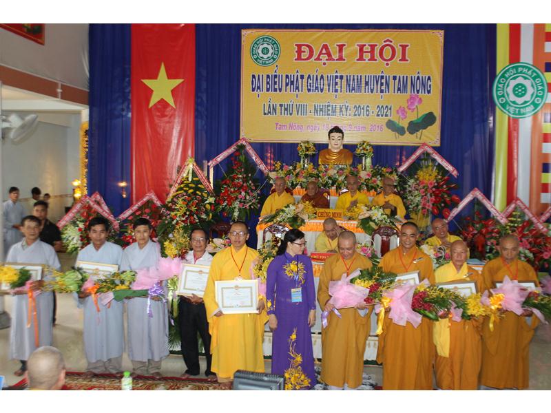 Đồng Tháp: Đại hội đại biểu Phật giáo Huyện Tam Nông