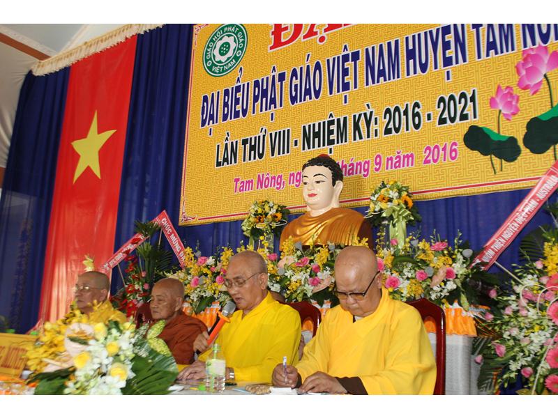 Đồng Tháp: Đại hội đại biểu Phật giáo Huyện Tam Nông