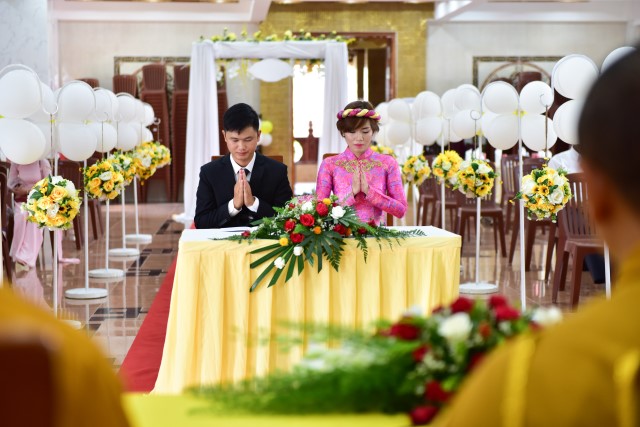 Chùa Giác Ngộ: Lễ hằng thuận của Phật tử Thành Duy và Hoàng Anh