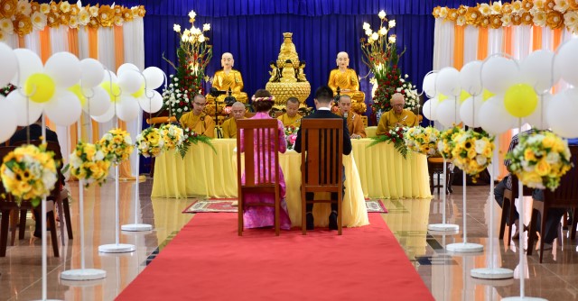 Chùa Giác Ngộ: Lễ hằng thuận của Phật tử Thành Duy và Hoàng Anh