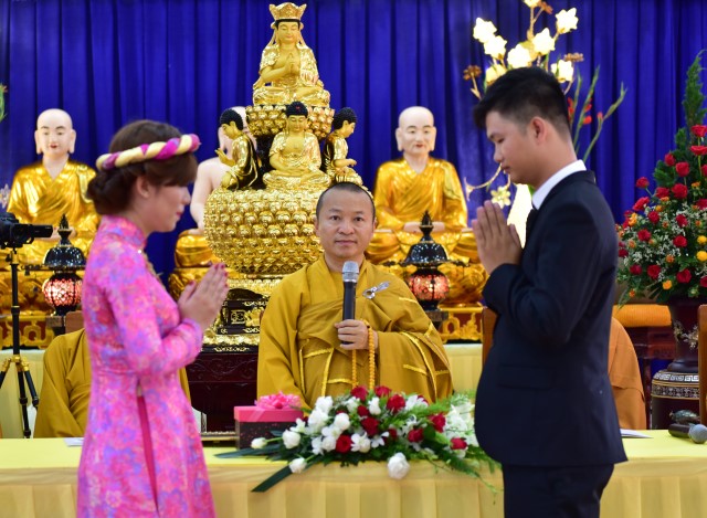 Chùa Giác Ngộ: Lễ hằng thuận của Phật tử Thành Duy và Hoàng Anh