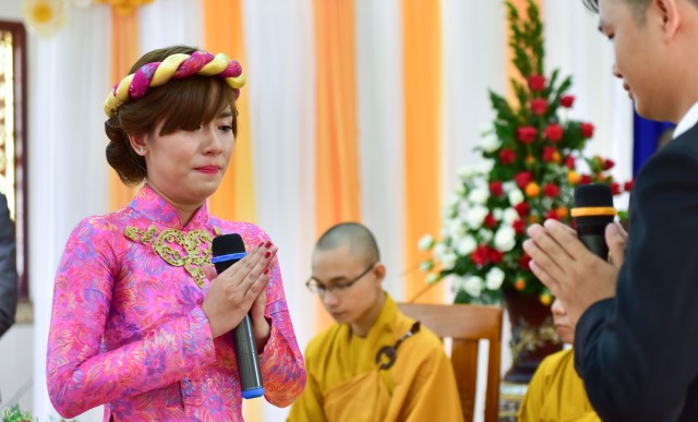 Chùa Giác Ngộ: Lễ hằng thuận của Phật tử Thành Duy và Hoàng Anh