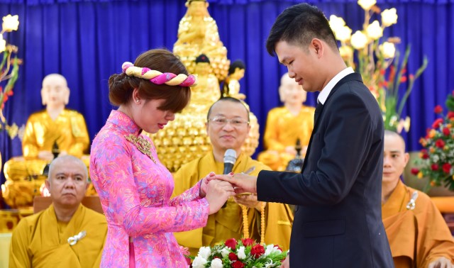 Chùa Giác Ngộ: Lễ hằng thuận của Phật tử Thành Duy và Hoàng Anh