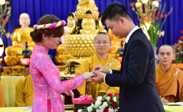 Chùa Giác Ngộ: Lễ hằng thuận của Phật tử Thành Duy và Hoàng Anh