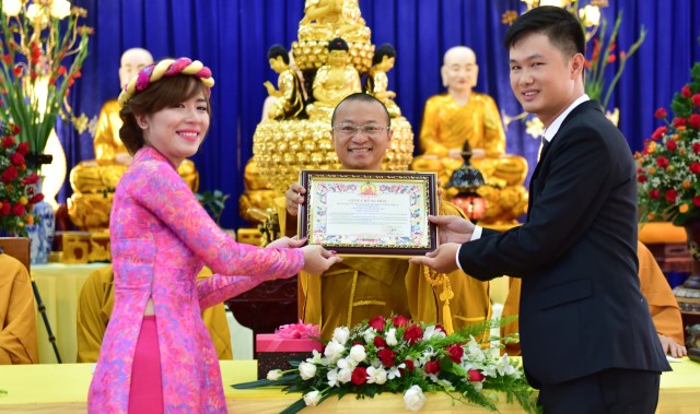Chùa Giác Ngộ: Lễ hằng thuận của Phật tử Thành Duy và Hoàng Anh