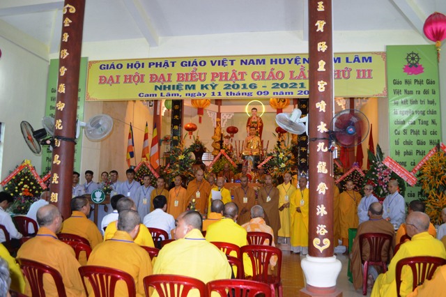 Khánh Hòa: Đại hội Phật giáo huyện Cam Lâm nhiệm kỳ 2016-2021