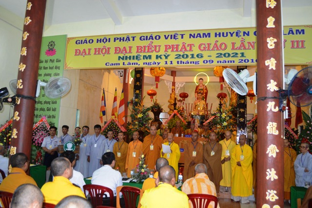 Khánh Hòa: Đại hội Phật giáo huyện Cam Lâm nhiệm kỳ 2016-2021