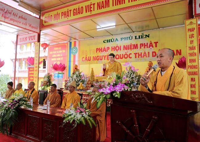 Thái Nguyên : Pháp hội niệm Phật cầu nguyện quốc thái dân an.