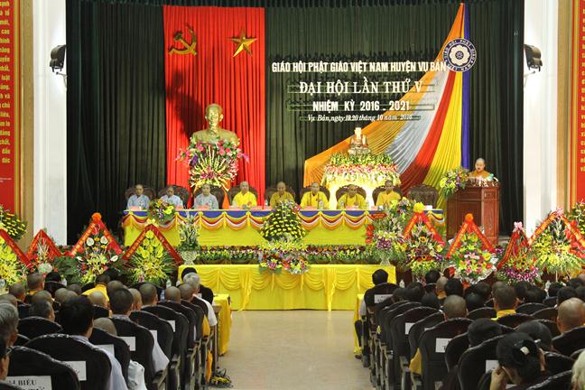 Nam Định: Phật giáo huyện Vụ Bản ra mắt nhân sự nhiệm kỳ mới 2016- 2021