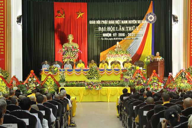 Nam Định: Phật giáo huyện Vụ Bản ra mắt nhân sự nhiệm kỳ mới 2016- 2021
