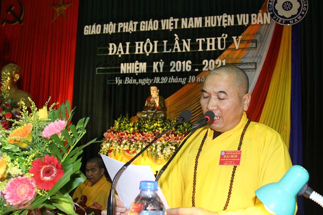 Nam Định: Phật giáo huyện Vụ Bản ra mắt nhân sự nhiệm kỳ mới 2016- 2021