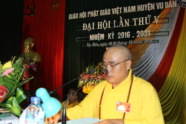 Nam Định: Phật giáo huyện Vụ Bản ra mắt nhân sự nhiệm kỳ mới 2016- 2021