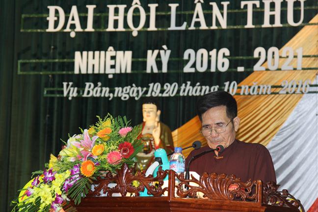 Nam Định: Phật giáo huyện Vụ Bản ra mắt nhân sự nhiệm kỳ mới 2016- 2021