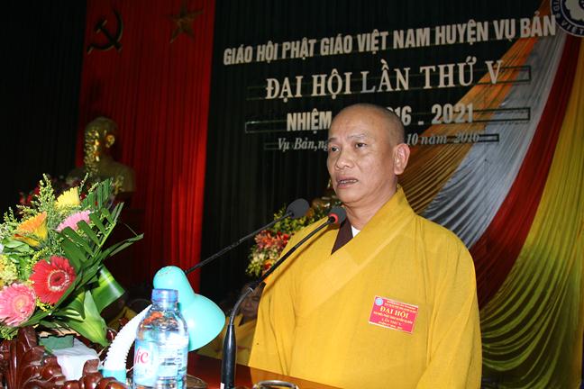 Nam Định: Phật giáo huyện Vụ Bản ra mắt nhân sự nhiệm kỳ mới 2016- 2021