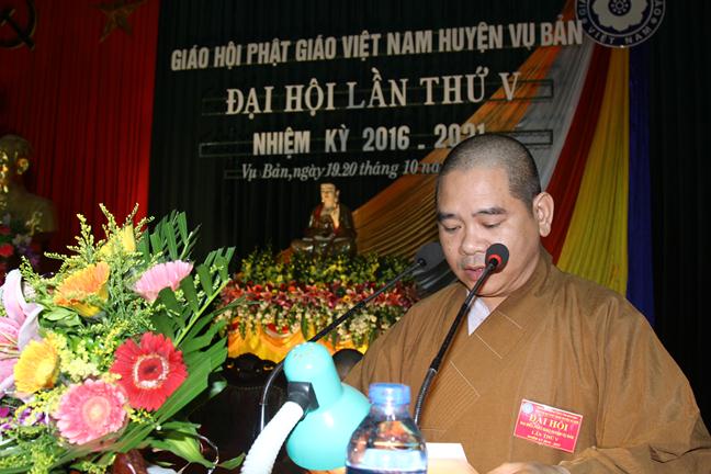 Nam Định: Phật giáo huyện Vụ Bản ra mắt nhân sự nhiệm kỳ mới 2016- 2021