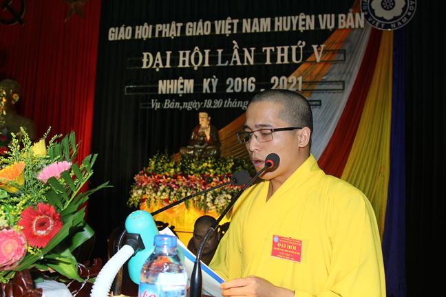 Nam Định: Phật giáo huyện Vụ Bản ra mắt nhân sự nhiệm kỳ mới 2016- 2021