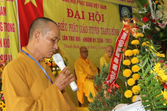 Đồng Tháp: Đại Hội Phật Giáo Huyện Thanh Bình nhiệm kỳ 2016-2021