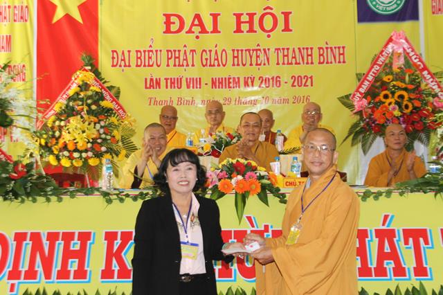 Đồng Tháp: Đại Hội Phật Giáo Huyện Thanh Bình nhiệm kỳ 2016-2021
