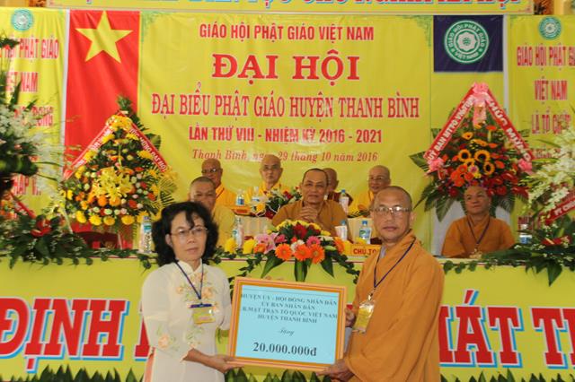 Đồng Tháp: Đại Hội Phật Giáo Huyện Thanh Bình nhiệm kỳ 2016-2021