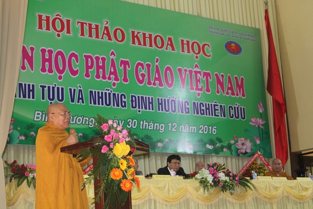 Bình Dương: Hội thảo khoa học văn học Phật giáo Việt Nam, thành tựu và những định hướng nghiên cứu mới